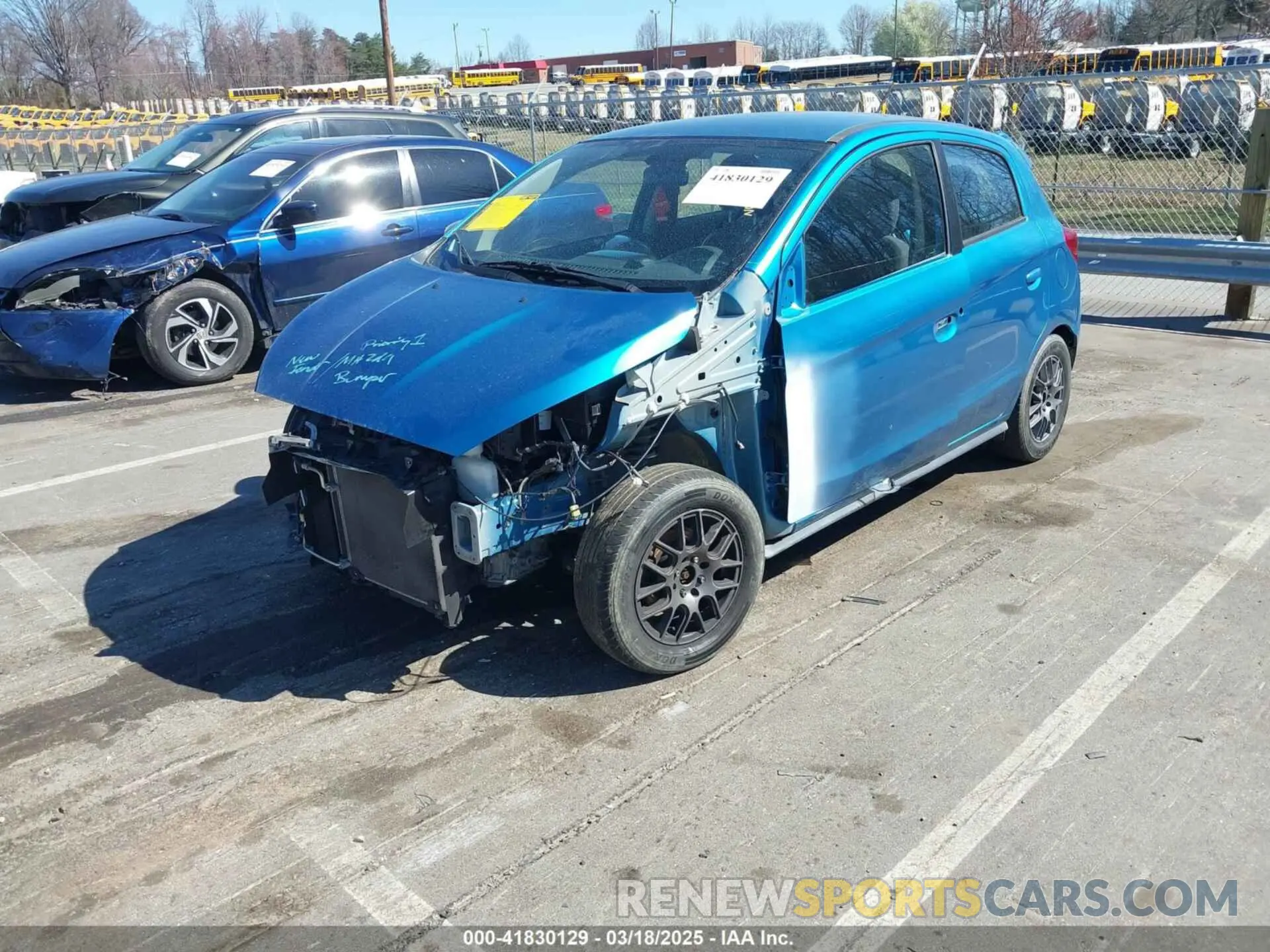 2 Photograph of a damaged car ML32A3HJ7KH003599 MITSUBISHI MIRAGE 2019
