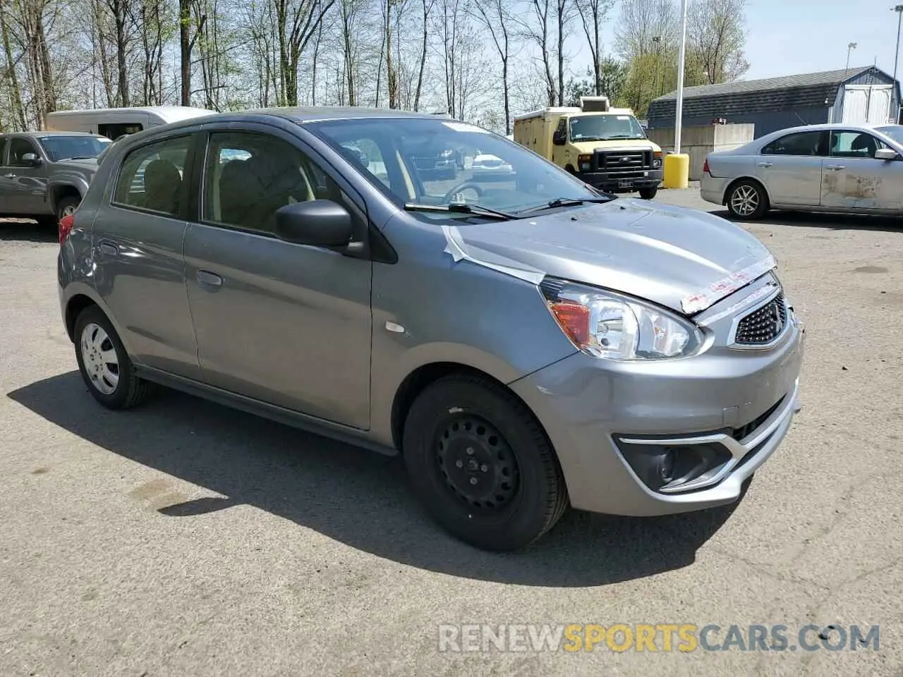 4 Photograph of a damaged car ML32A3HJ7KH005465 MITSUBISHI MIRAGE 2019