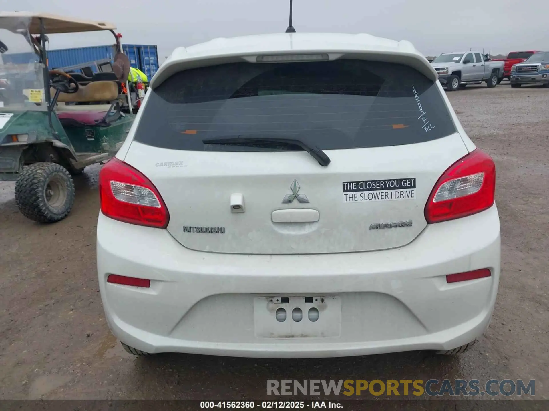 16 Photograph of a damaged car ML32A3HJ7KH005935 MITSUBISHI MIRAGE 2019