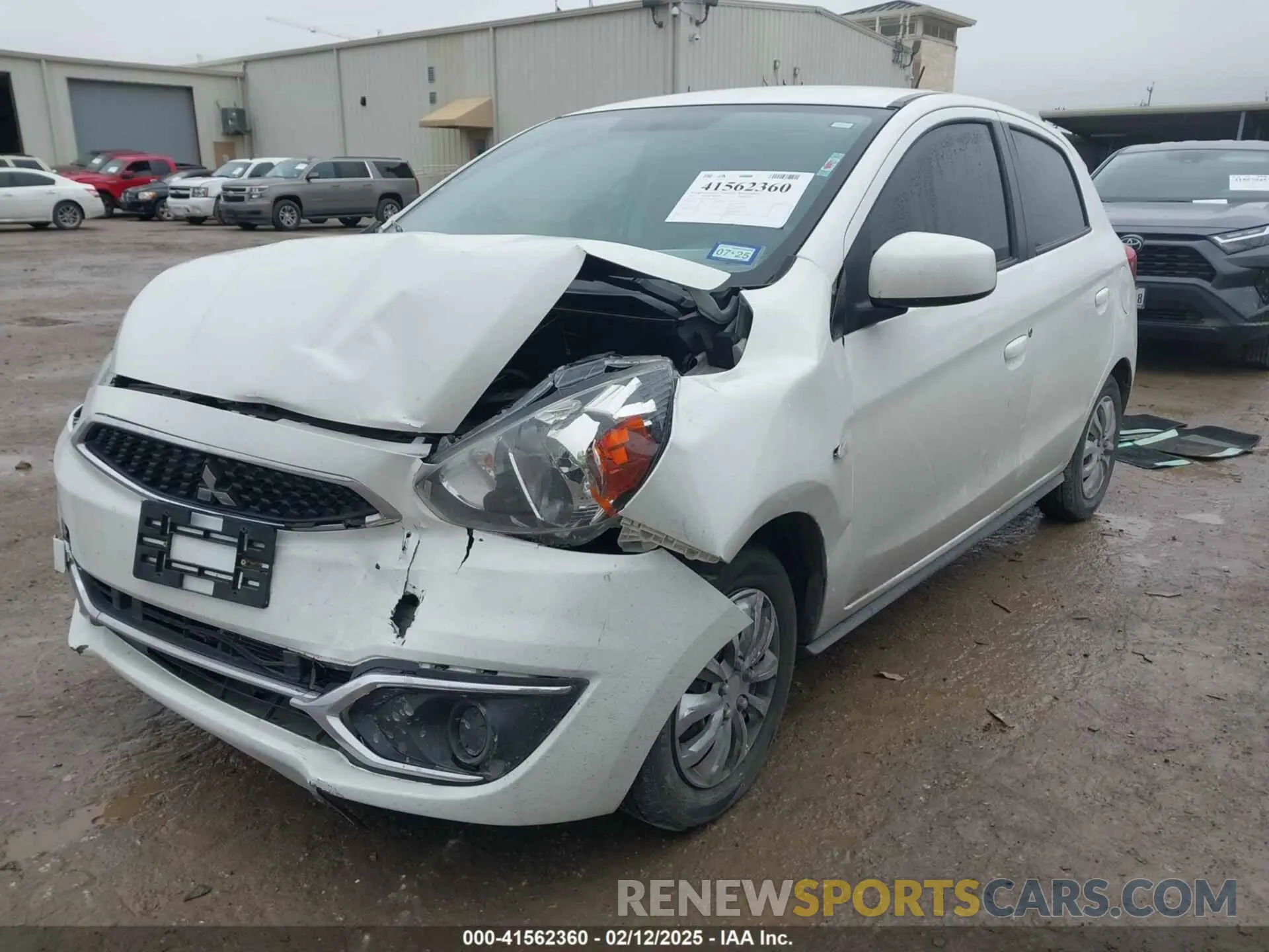 2 Photograph of a damaged car ML32A3HJ7KH005935 MITSUBISHI MIRAGE 2019