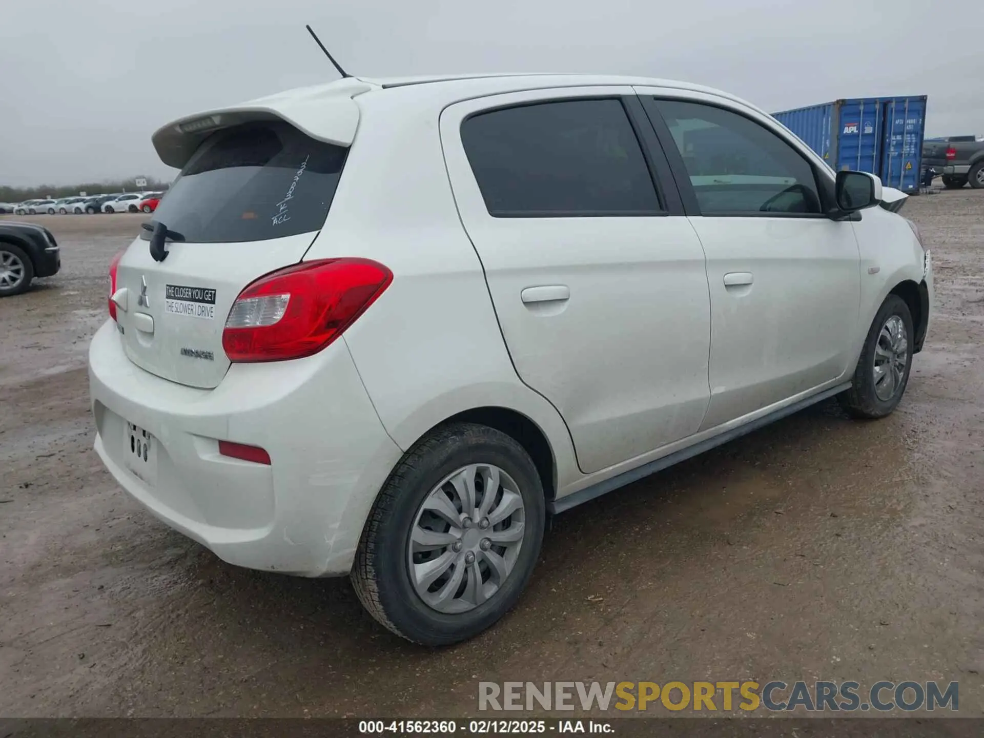 4 Photograph of a damaged car ML32A3HJ7KH005935 MITSUBISHI MIRAGE 2019