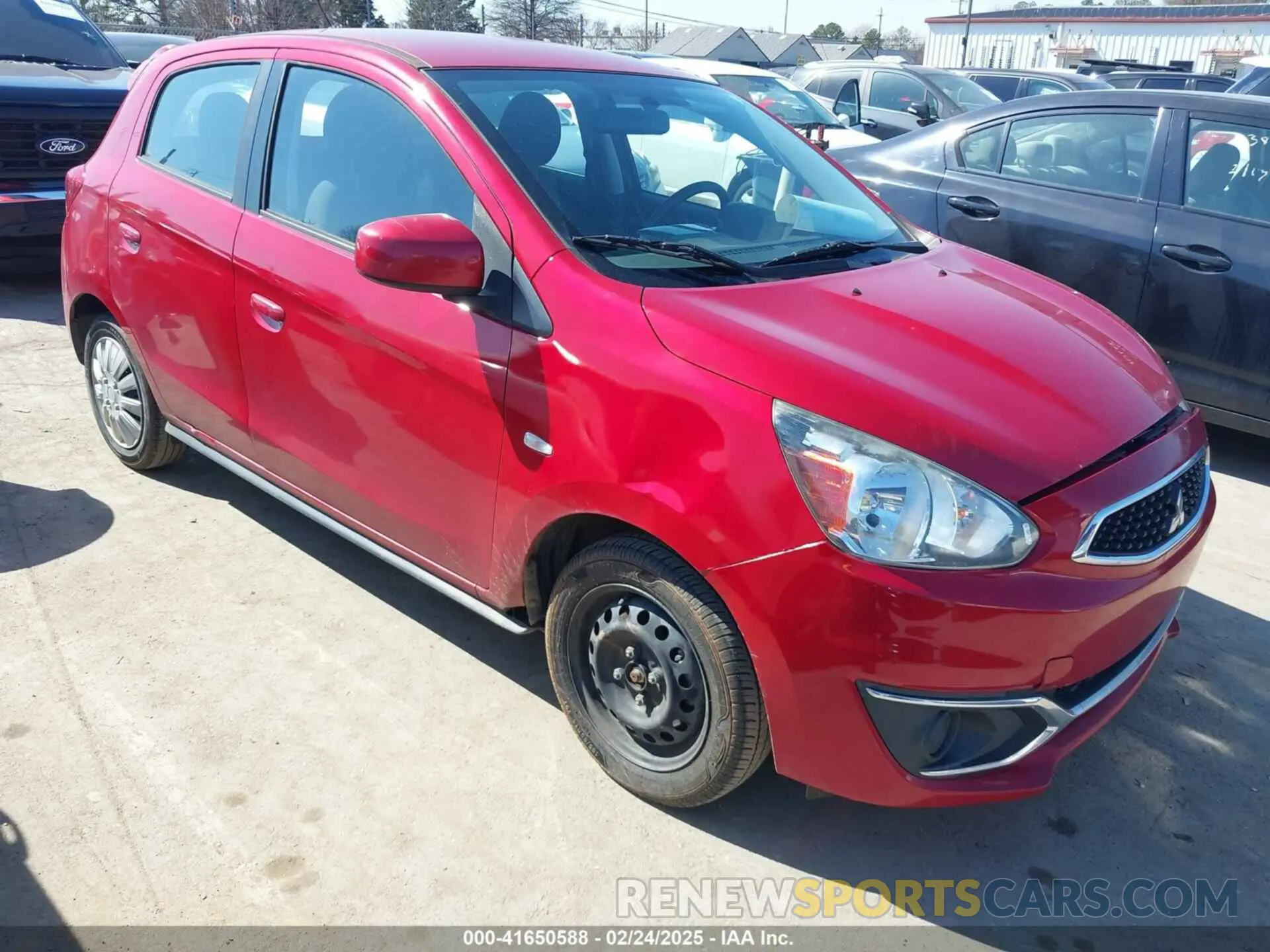 1 Photograph of a damaged car ML32A3HJ7KH011587 MITSUBISHI MIRAGE 2019