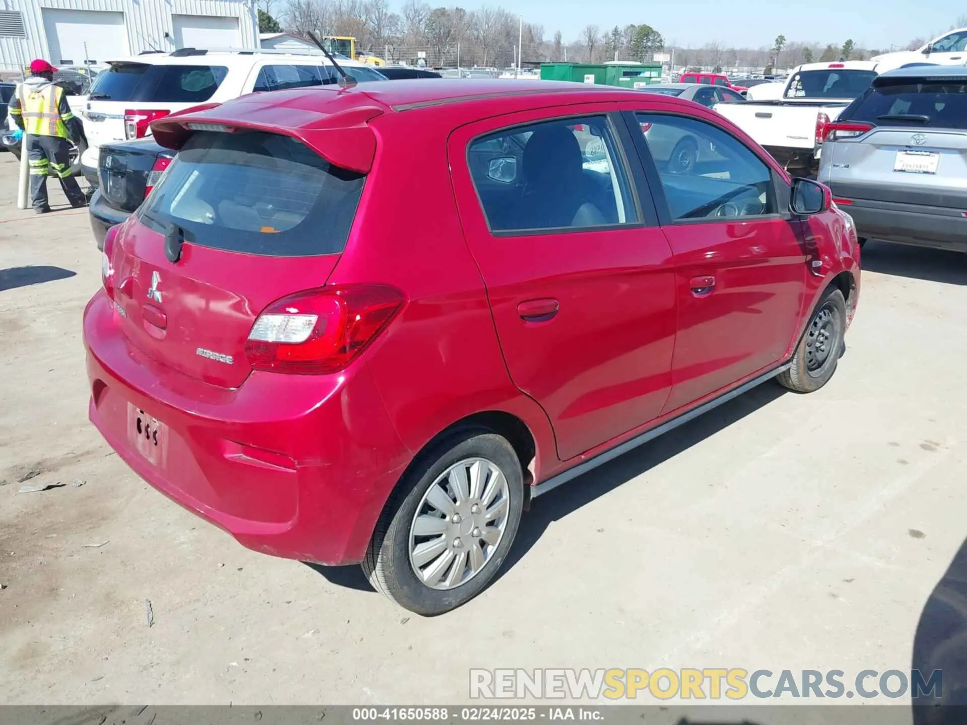 4 Photograph of a damaged car ML32A3HJ7KH011587 MITSUBISHI MIRAGE 2019