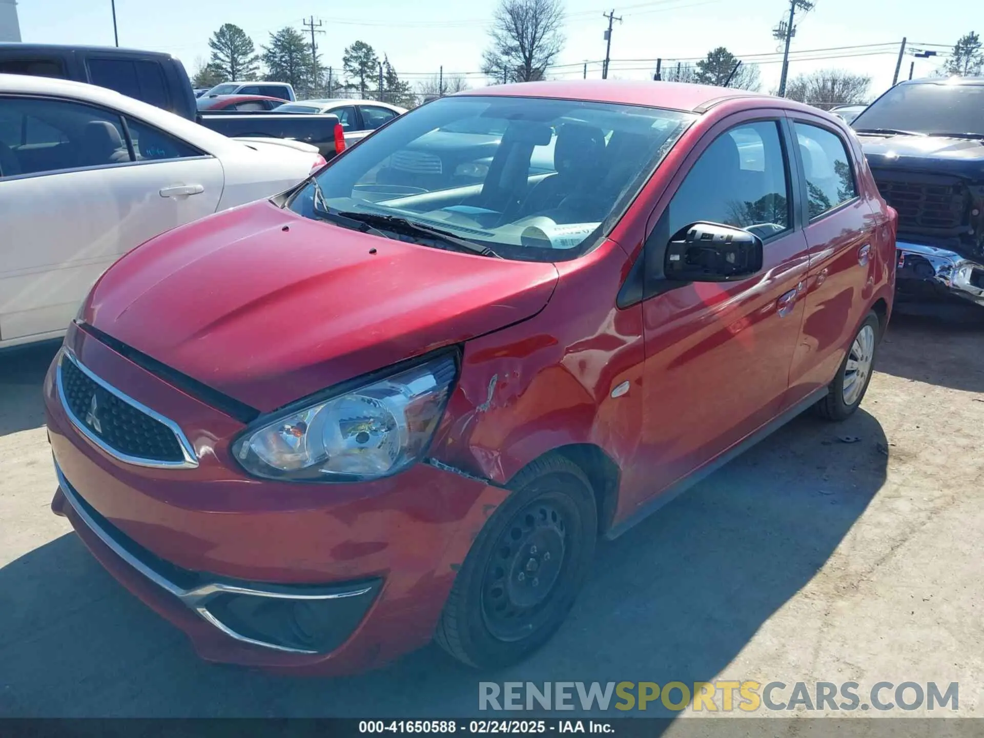 6 Photograph of a damaged car ML32A3HJ7KH011587 MITSUBISHI MIRAGE 2019