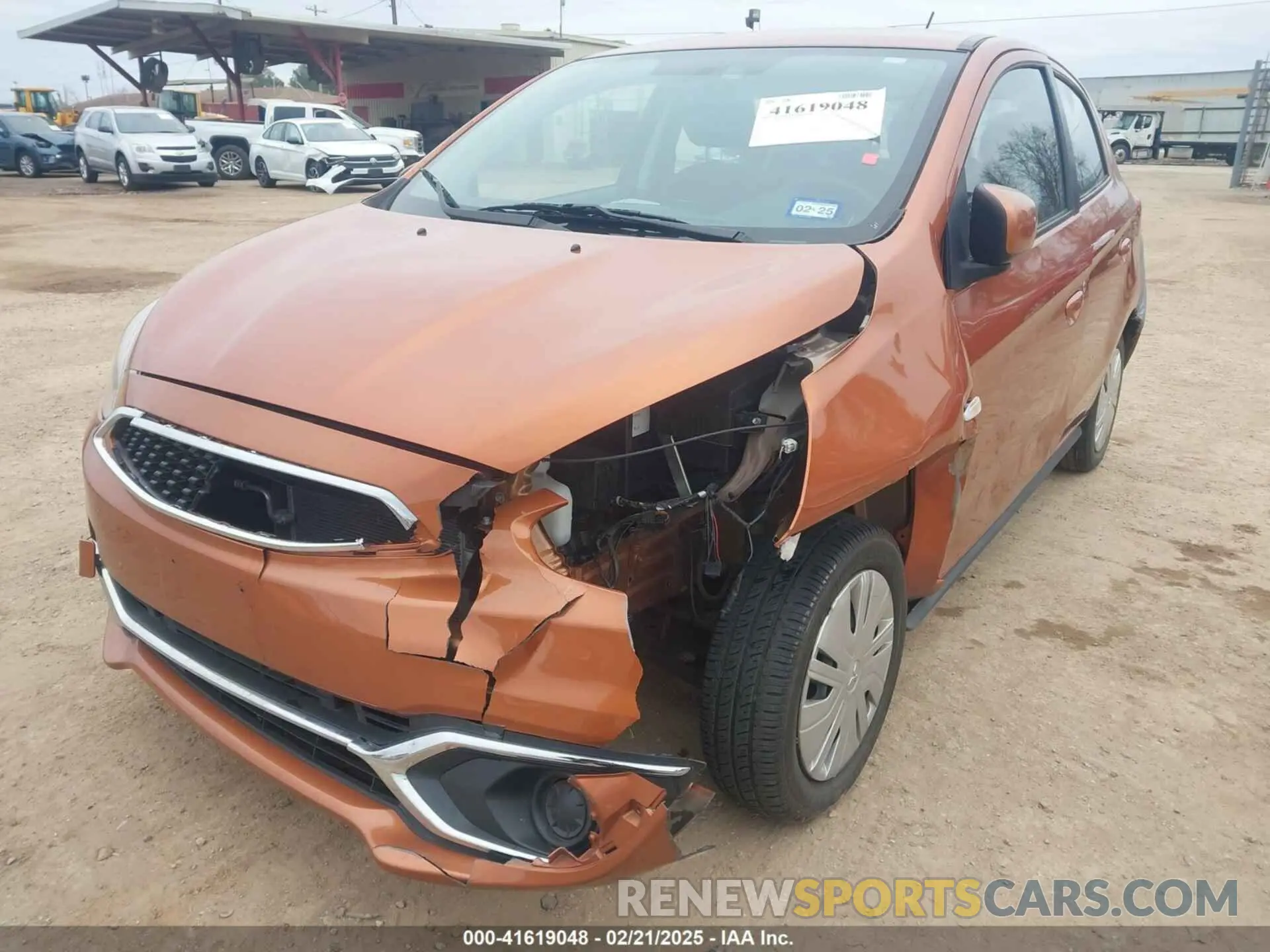6 Photograph of a damaged car ML32A3HJ8KH000856 MITSUBISHI MIRAGE 2019