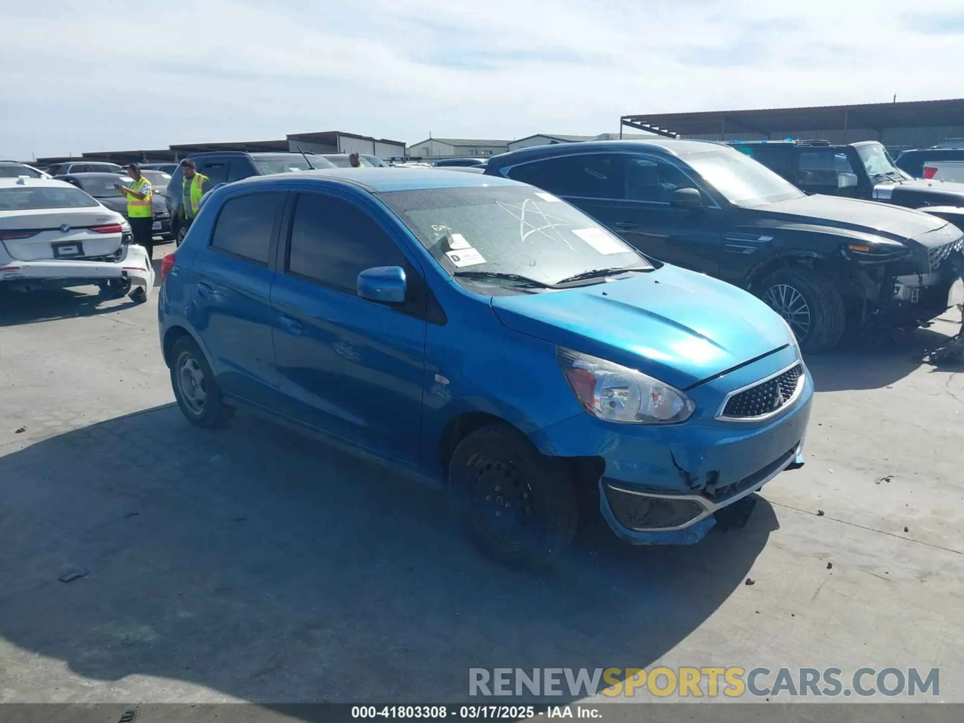 1 Photograph of a damaged car ML32A3HJ8KH007208 MITSUBISHI MIRAGE 2019