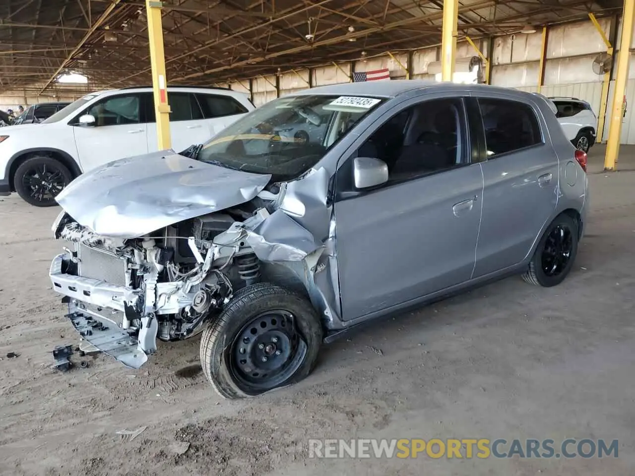 1 Photograph of a damaged car ML32A3HJ9KH010277 MITSUBISHI MIRAGE 2019