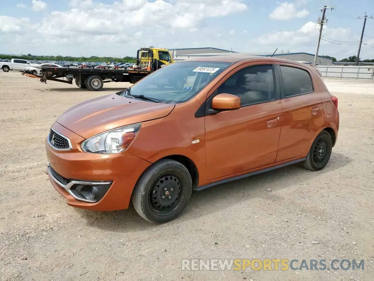 1 Photograph of a damaged car ML32A3HJ9KH014555 MITSUBISHI MIRAGE 2019