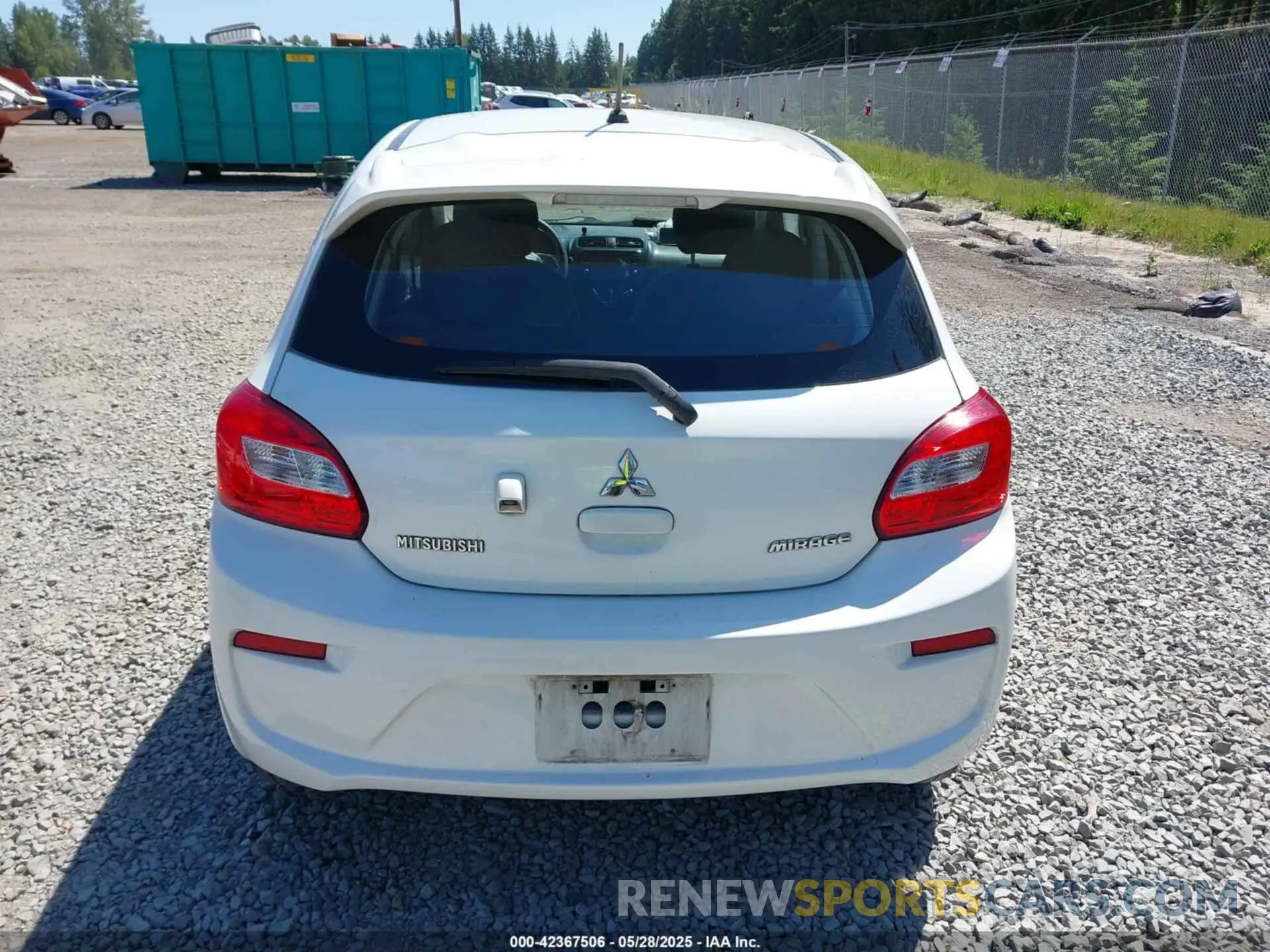 16 Photograph of a damaged car ML32A3HJXKH007159 MITSUBISHI MIRAGE 2019