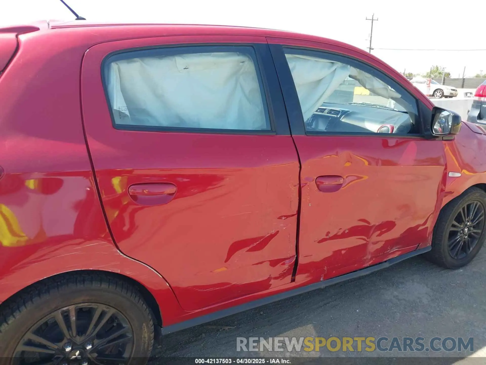 6 Photograph of a damaged car ML32A5HJ1KH012200 MITSUBISHI MIRAGE 2019