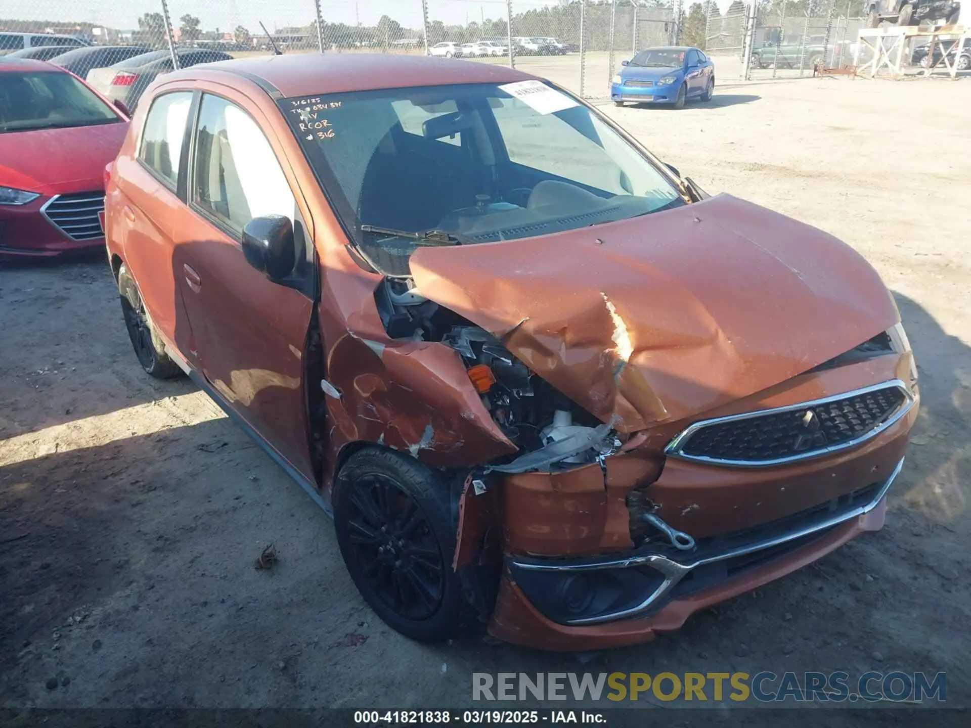 1 Photograph of a damaged car ML32A5HJ6KH004920 MITSUBISHI MIRAGE 2019