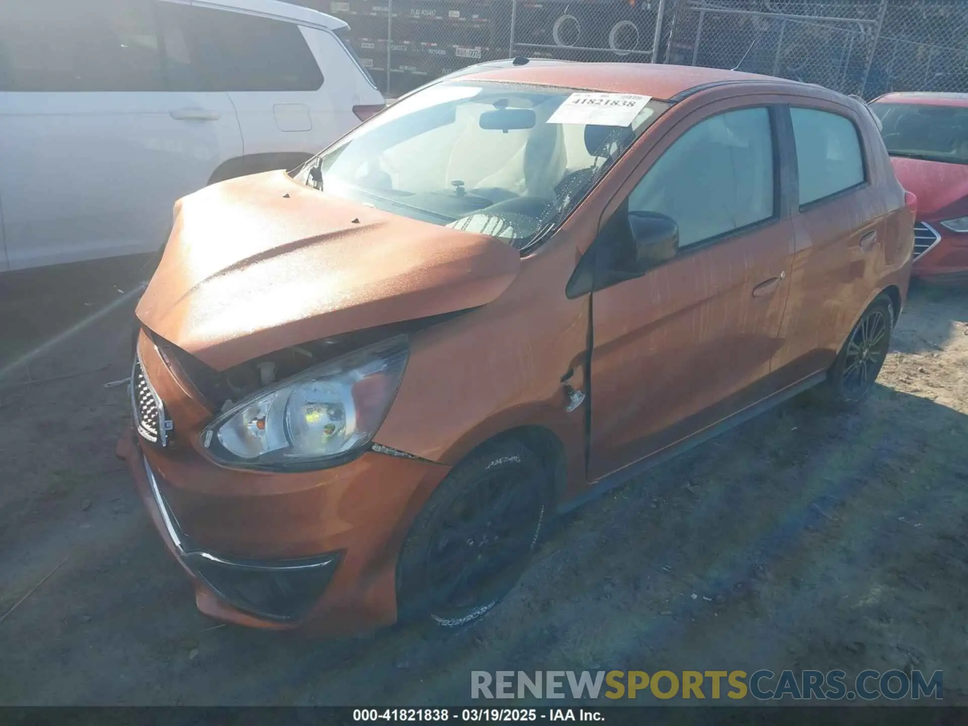 2 Photograph of a damaged car ML32A5HJ6KH004920 MITSUBISHI MIRAGE 2019