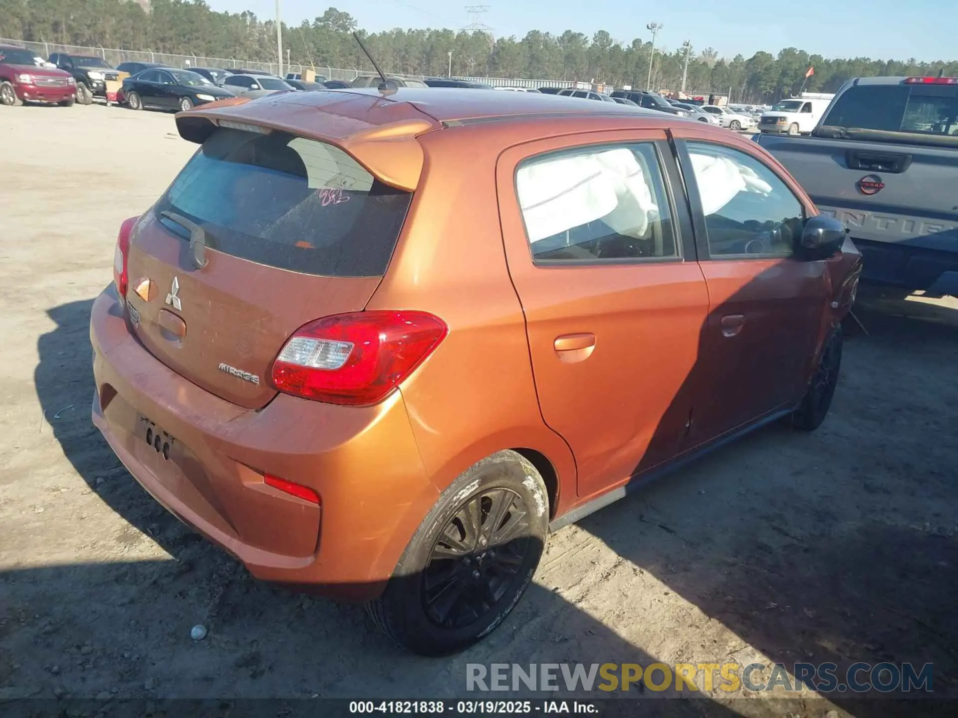 4 Photograph of a damaged car ML32A5HJ6KH004920 MITSUBISHI MIRAGE 2019