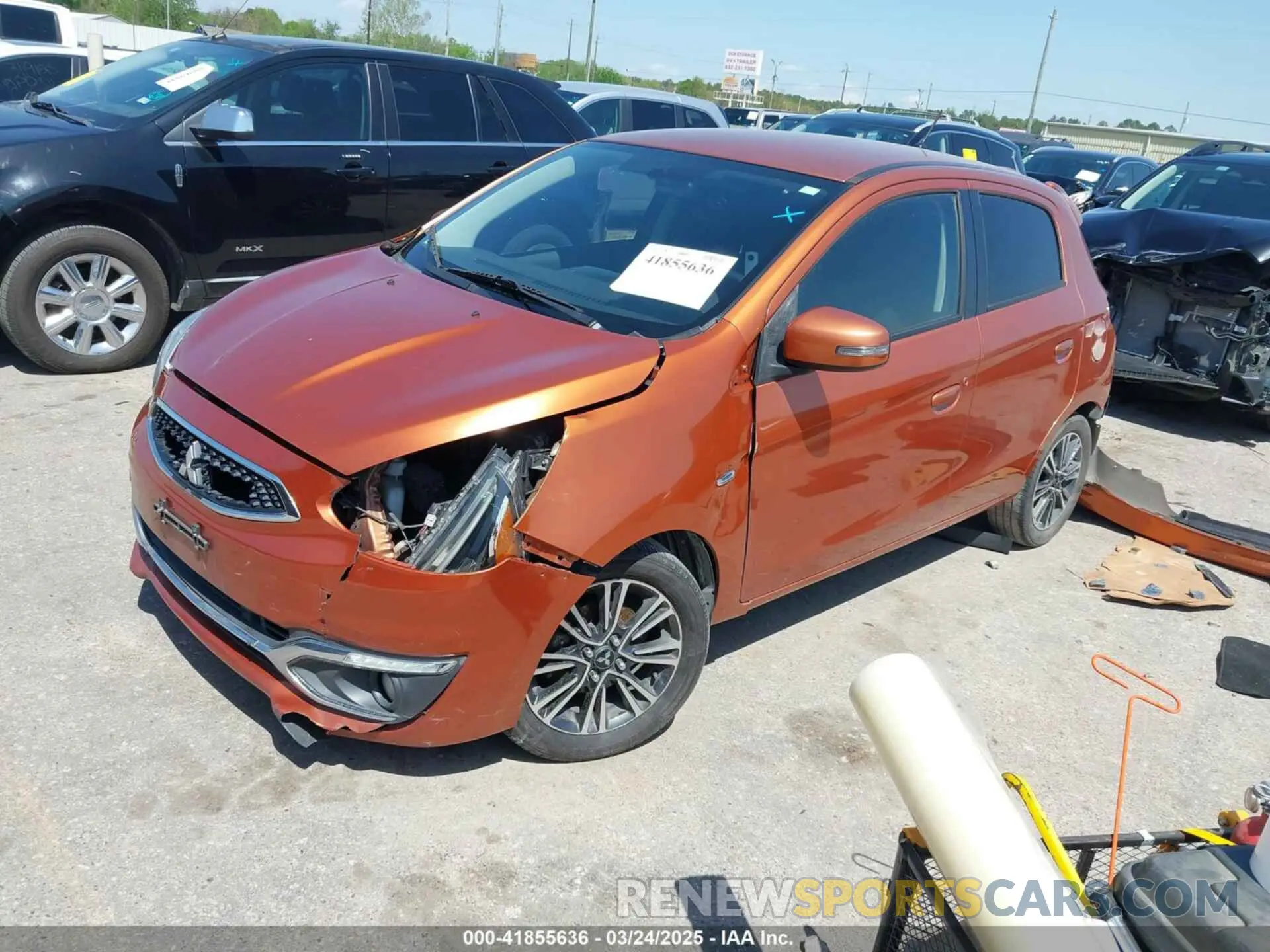 2 Photograph of a damaged car ML32A5HJ8KH003090 MITSUBISHI MIRAGE 2019