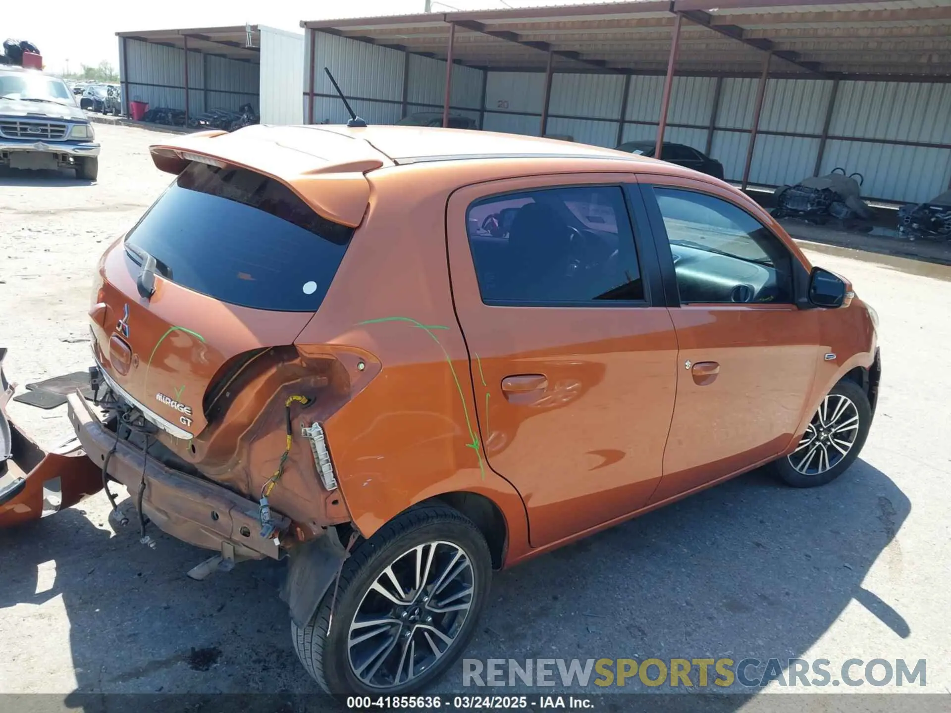 4 Photograph of a damaged car ML32A5HJ8KH003090 MITSUBISHI MIRAGE 2019