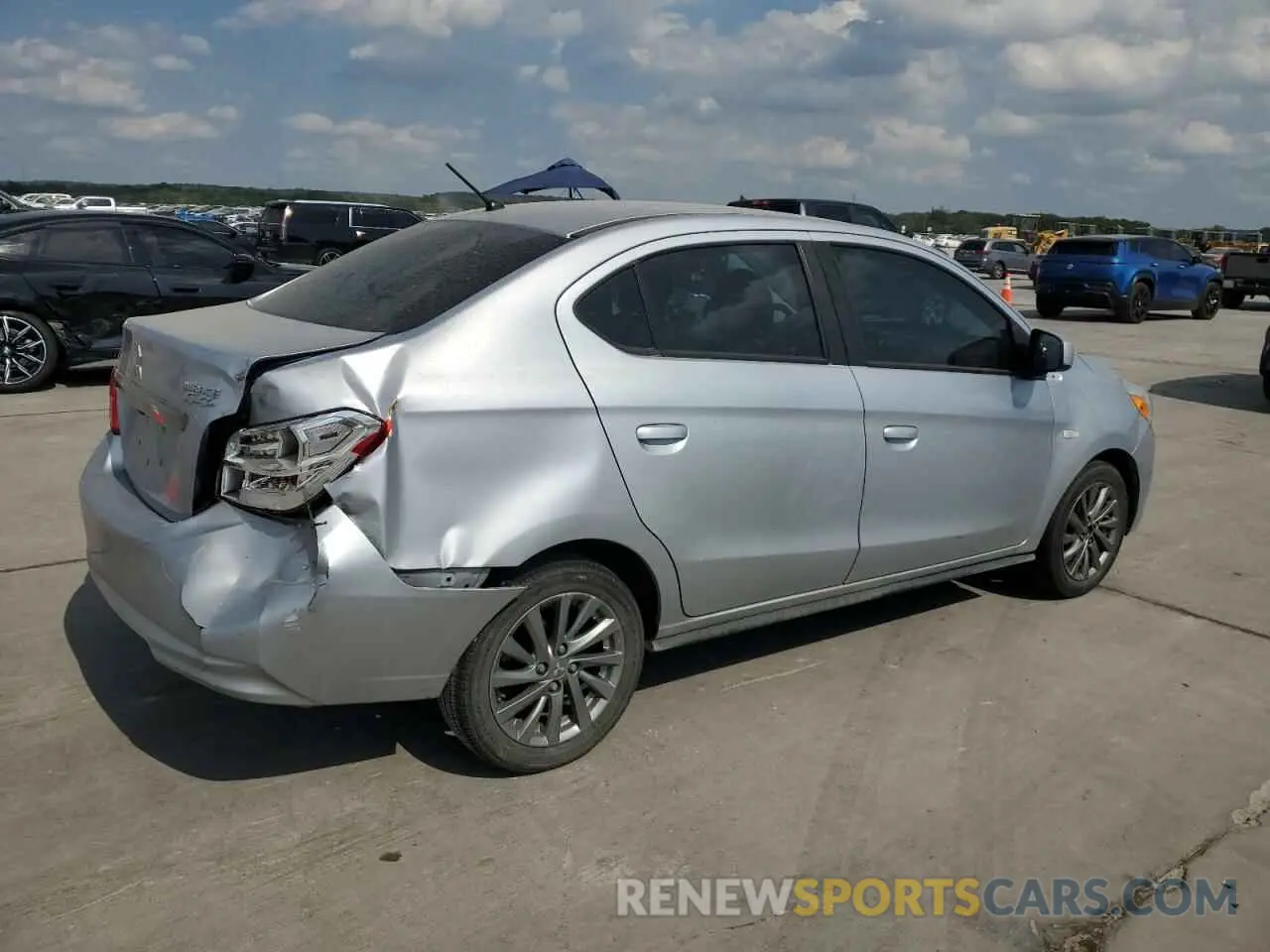 3 Photograph of a damaged car ML32F3FJ0KHF16622 MITSUBISHI MIRAGE 2019