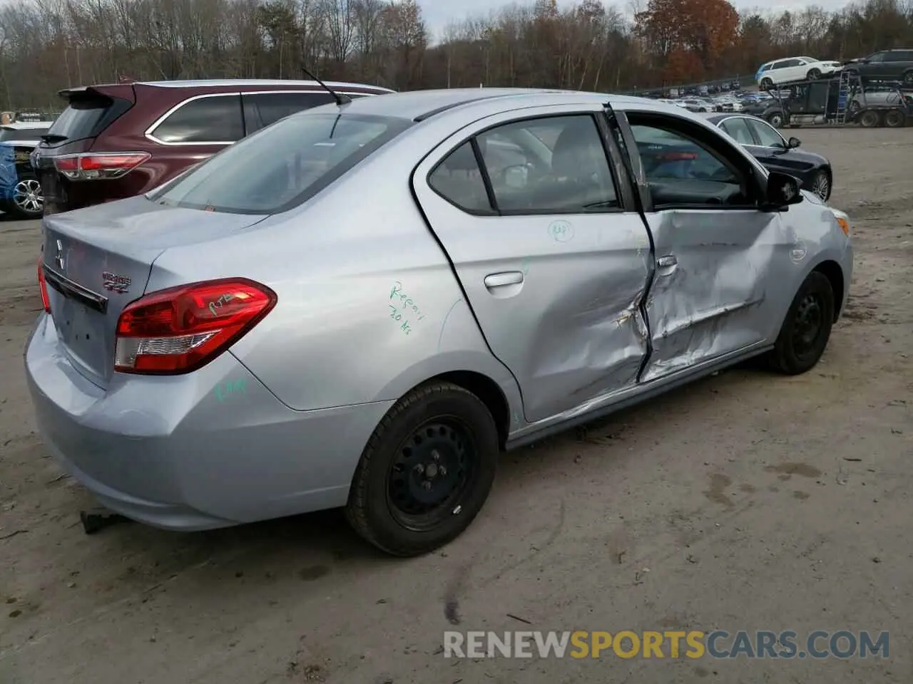 3 Photograph of a damaged car ML32F3FJ1KHF08027 MITSUBISHI MIRAGE 2019