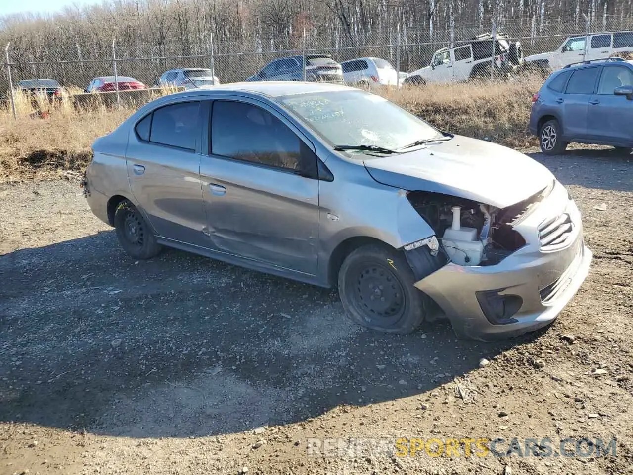 4 Photograph of a damaged car ML32F3FJ1KHF15575 MITSUBISHI MIRAGE 2019