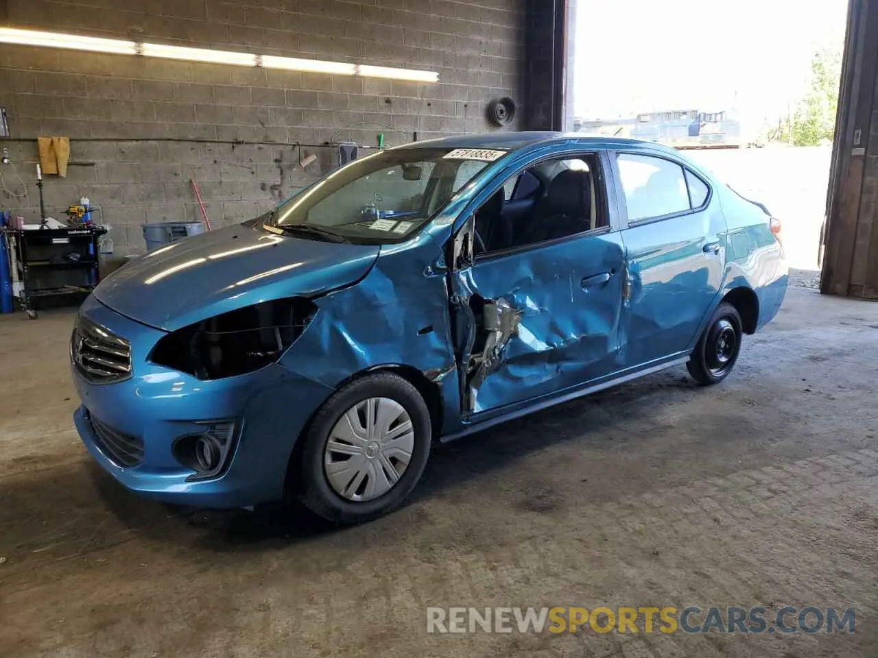1 Photograph of a damaged car ML32F3FJ2KHF00809 MITSUBISHI MIRAGE 2019