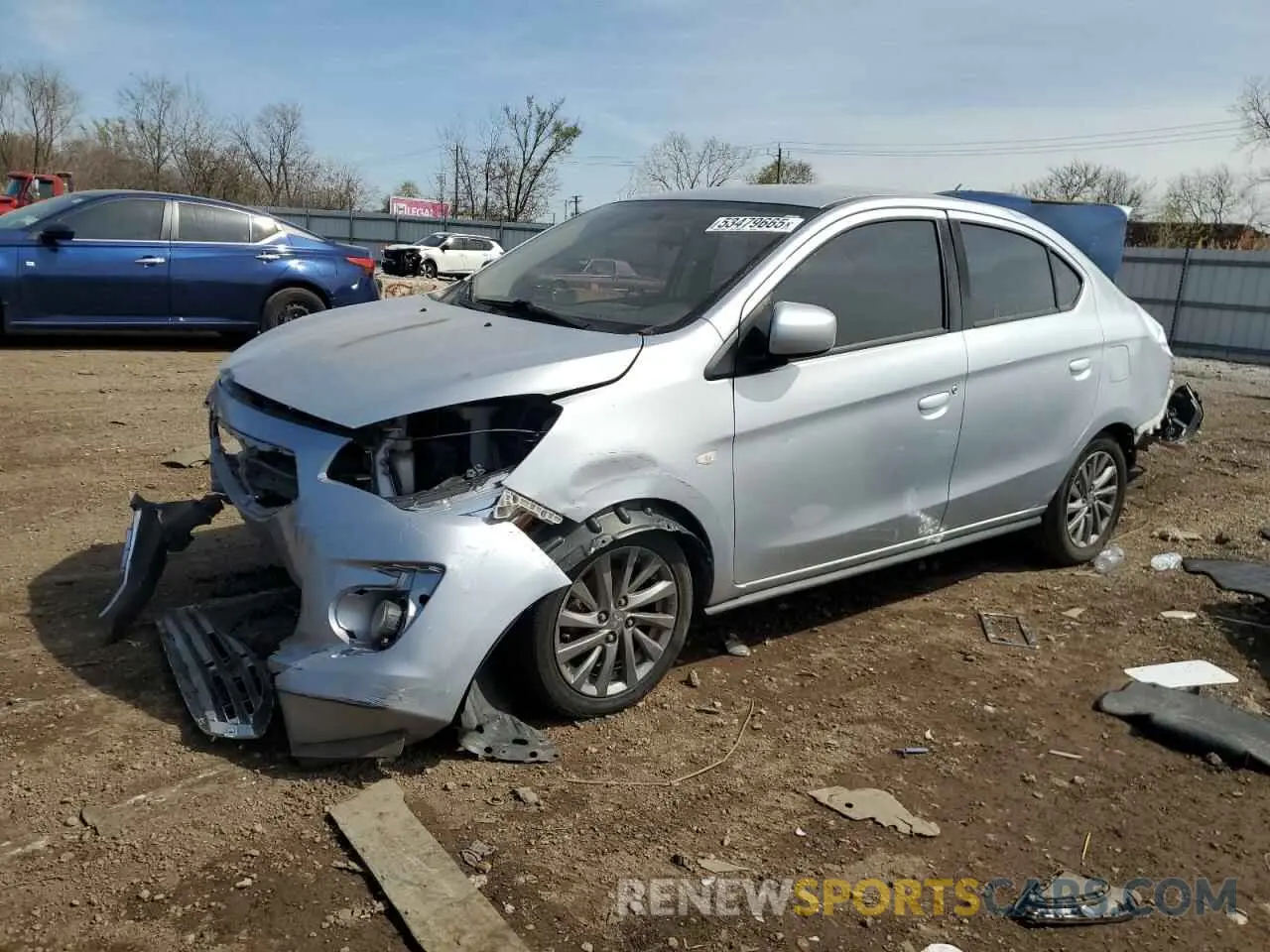 1 Photograph of a damaged car ML32F3FJ2KHF08280 MITSUBISHI MIRAGE 2019