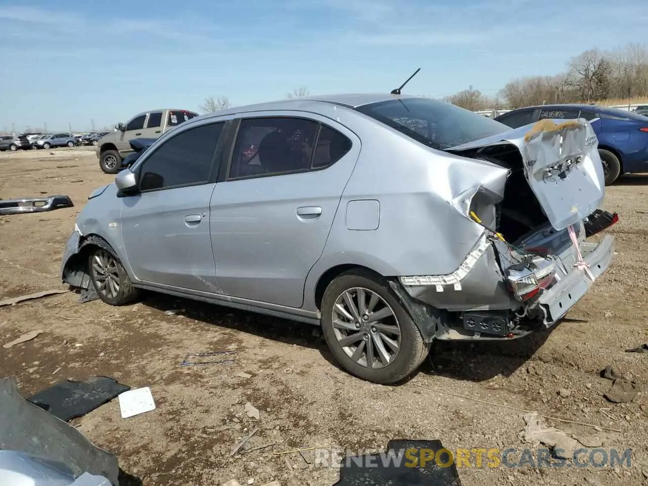 2 Photograph of a damaged car ML32F3FJ2KHF08280 MITSUBISHI MIRAGE 2019