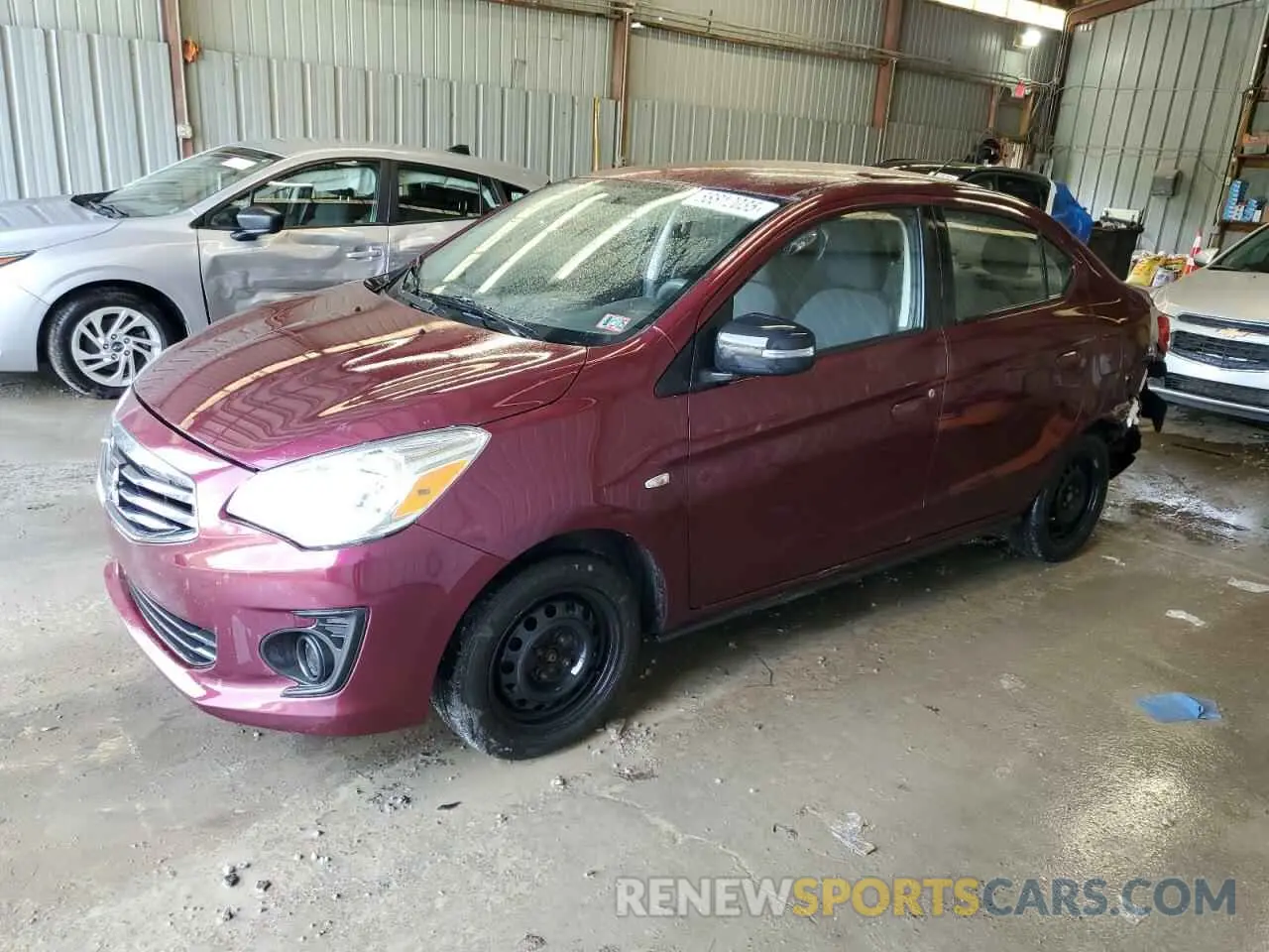 1 Photograph of a damaged car ML32F3FJ4KHF12590 MITSUBISHI MIRAGE 2019
