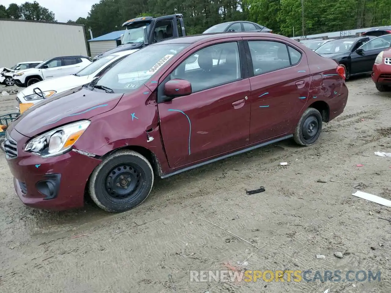 1 Photograph of a damaged car ML32F3FJ5KHF00240 MITSUBISHI MIRAGE 2019