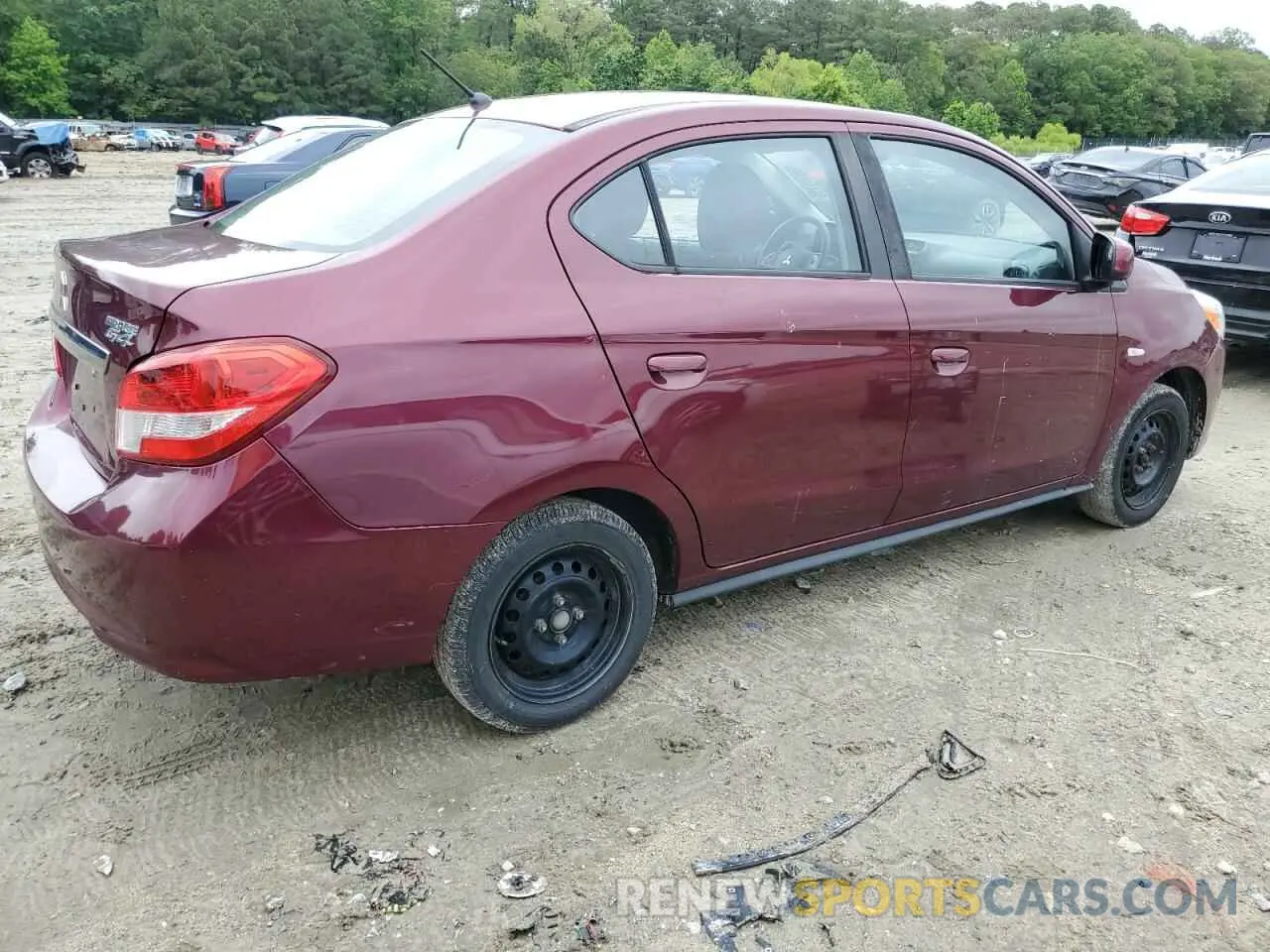 3 Photograph of a damaged car ML32F3FJ5KHF00240 MITSUBISHI MIRAGE 2019