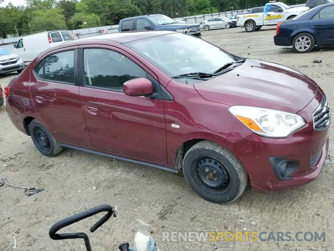 4 Photograph of a damaged car ML32F3FJ5KHF00240 MITSUBISHI MIRAGE 2019