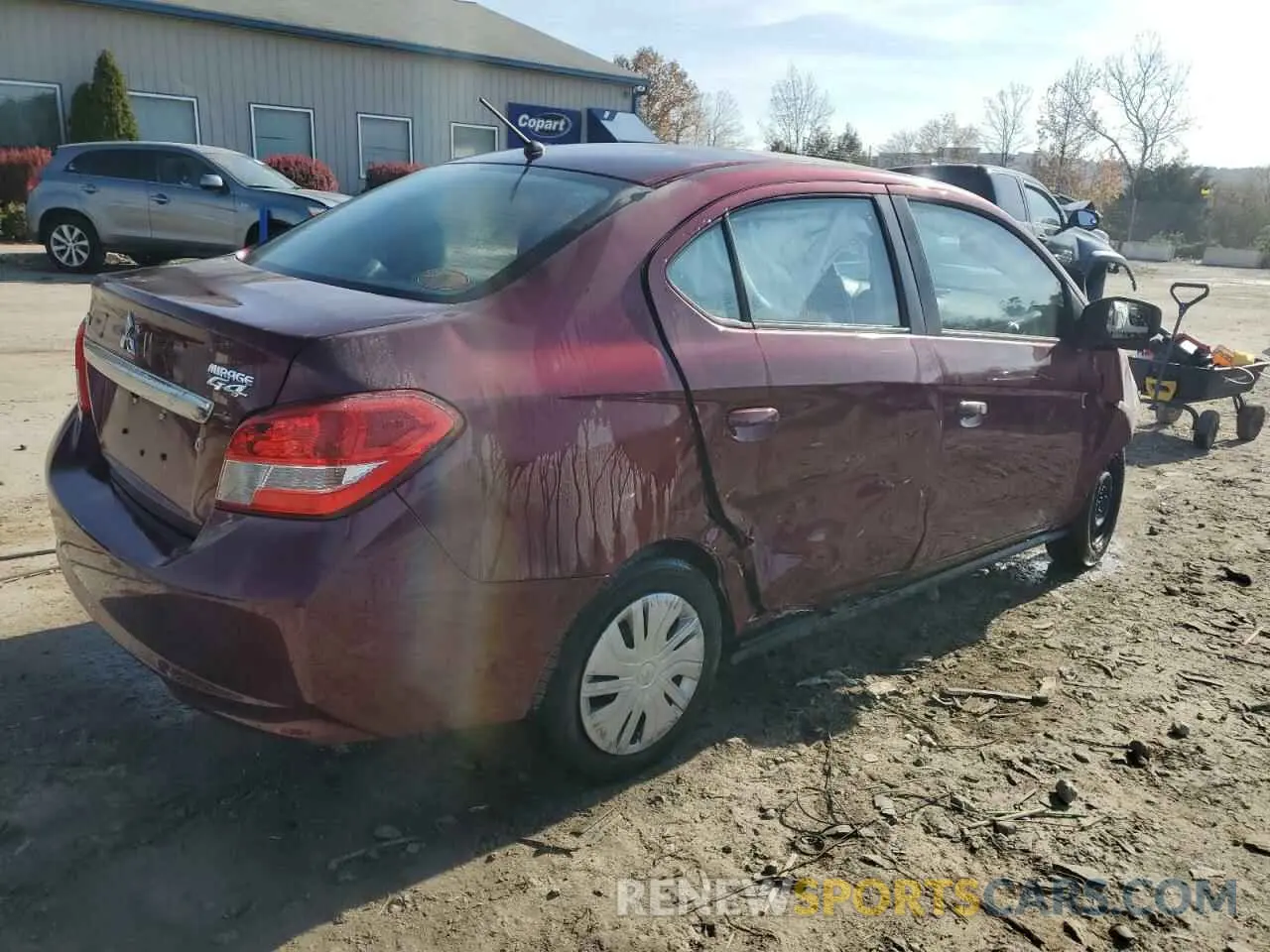 3 Photograph of a damaged car ML32F3FJ6KHF13742 MITSUBISHI MIRAGE 2019