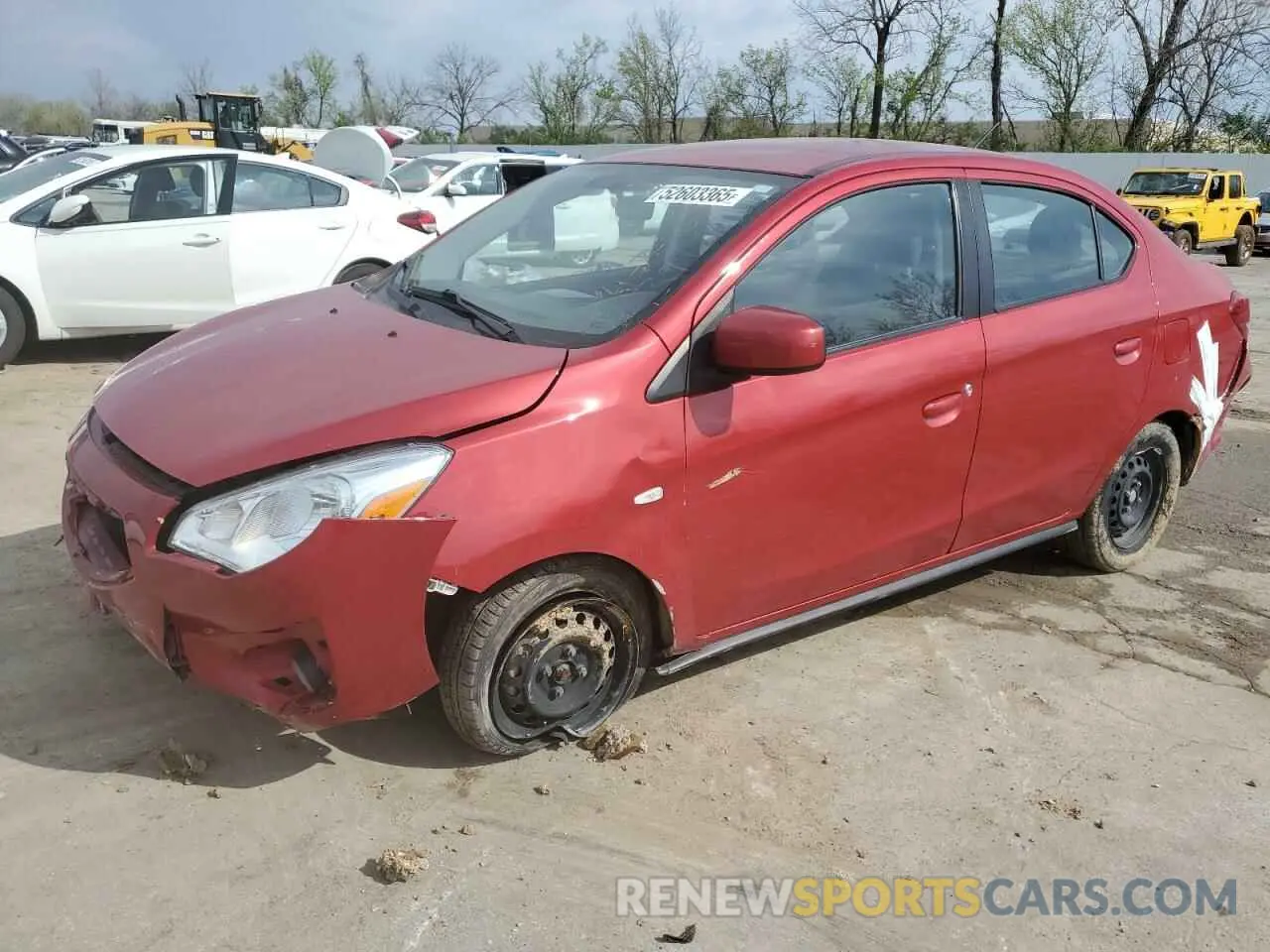1 Photograph of a damaged car ML32F3FJ6KHF16236 MITSUBISHI MIRAGE 2019