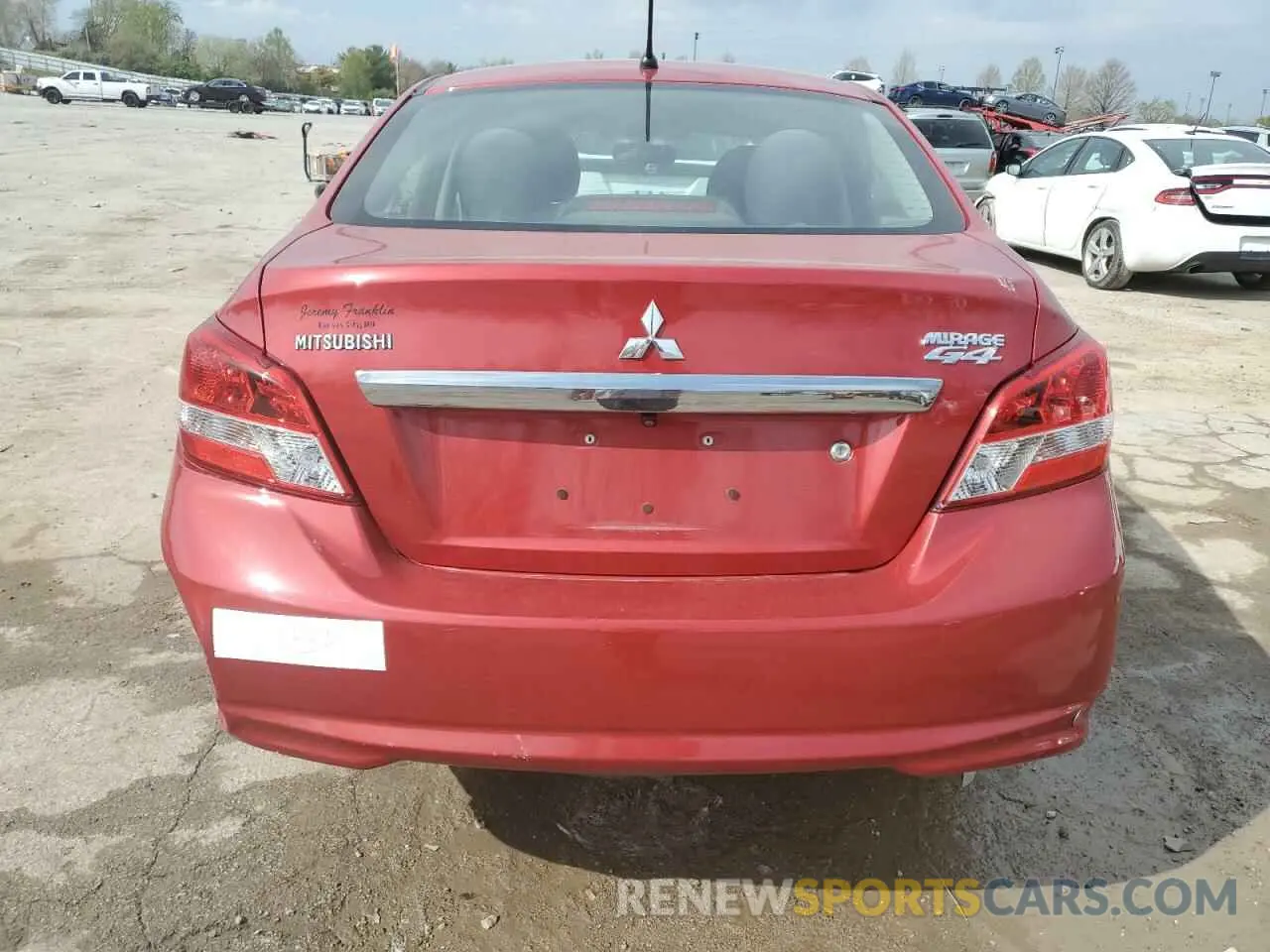 6 Photograph of a damaged car ML32F3FJ6KHF16236 MITSUBISHI MIRAGE 2019