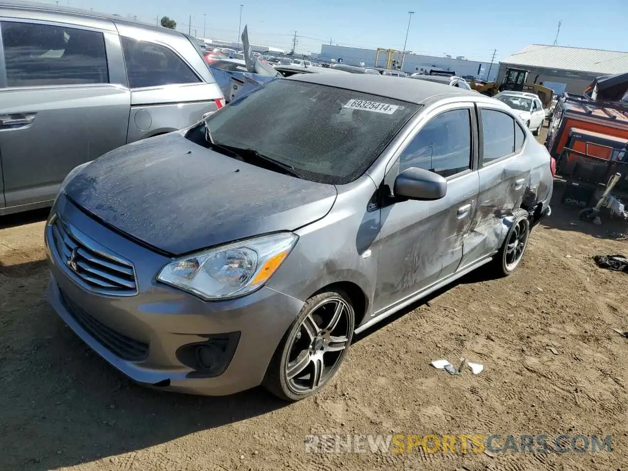 1 Photograph of a damaged car ML32F3FJXKHF01349 MITSUBISHI MIRAGE 2019