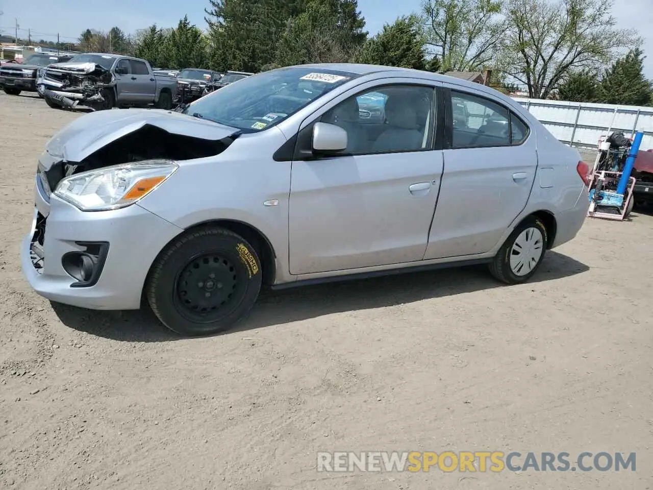 1 Photograph of a damaged car ML32F3FJXKHF08155 MITSUBISHI MIRAGE 2019