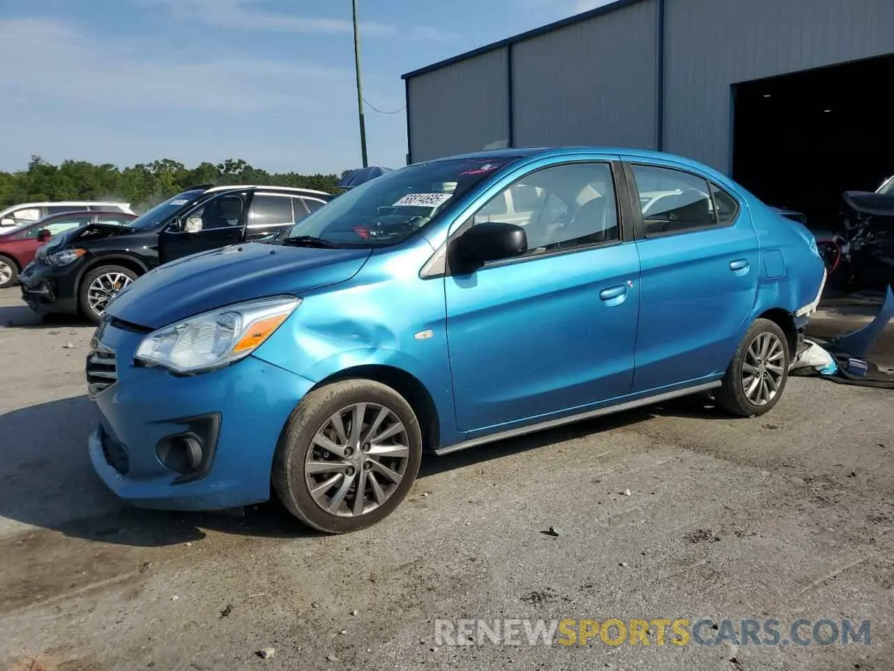 1 Photograph of a damaged car ML32F3FJXKHF11315 MITSUBISHI MIRAGE 2019