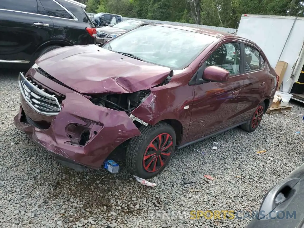 1 Photograph of a damaged car ML32F3FJXKHF15686 MITSUBISHI MIRAGE 2019