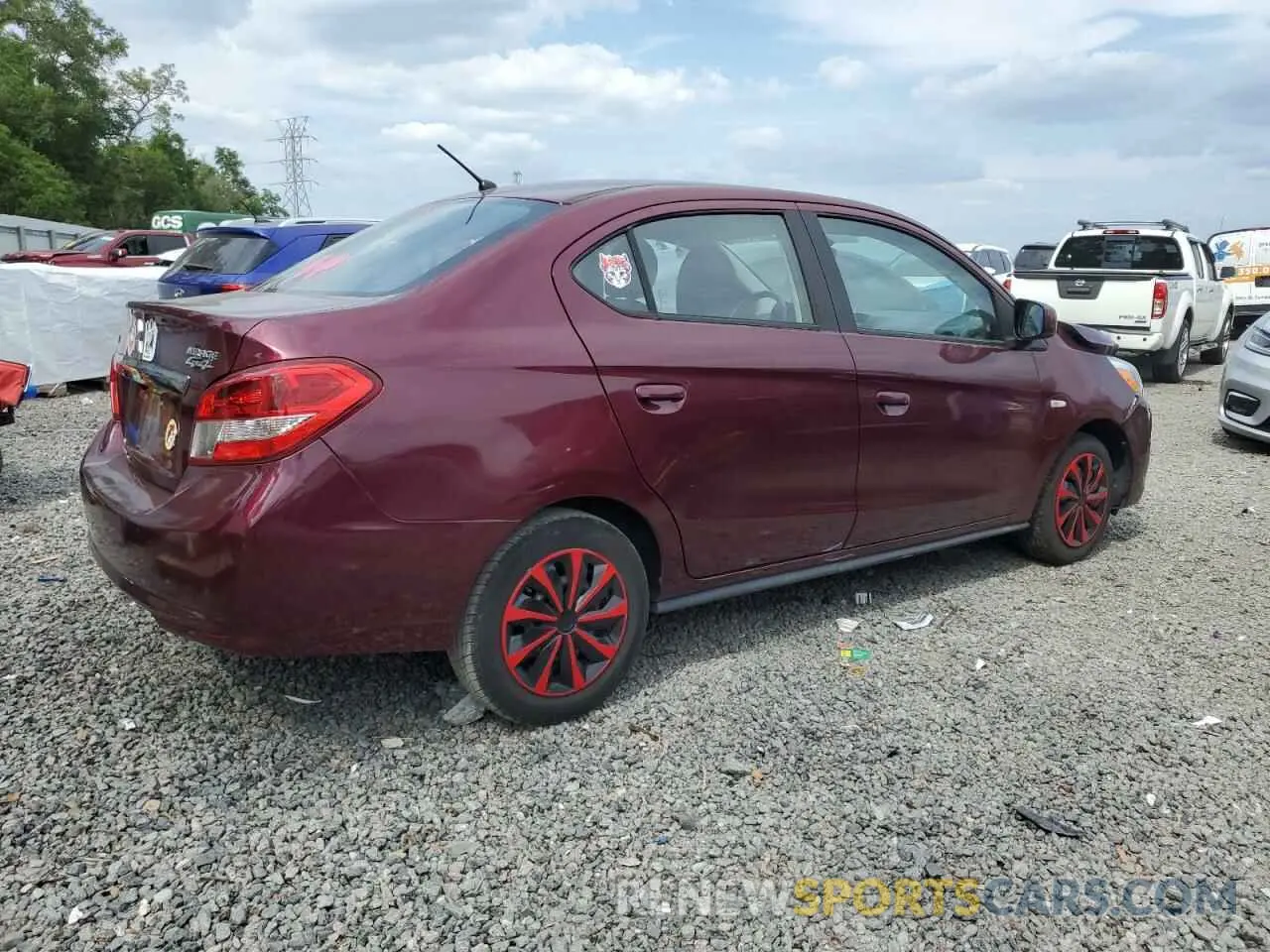 3 Photograph of a damaged car ML32F3FJXKHF15686 MITSUBISHI MIRAGE 2019