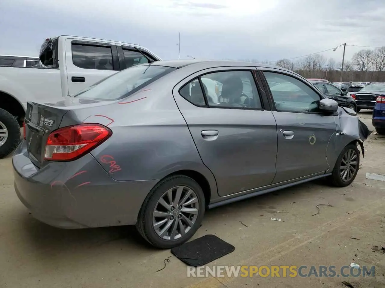 3 Photograph of a damaged car ML32F4FJ0KHF01110 MITSUBISHI MIRAGE 2019