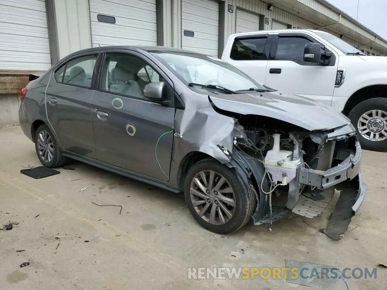 4 Photograph of a damaged car ML32F4FJ0KHF01110 MITSUBISHI MIRAGE 2019