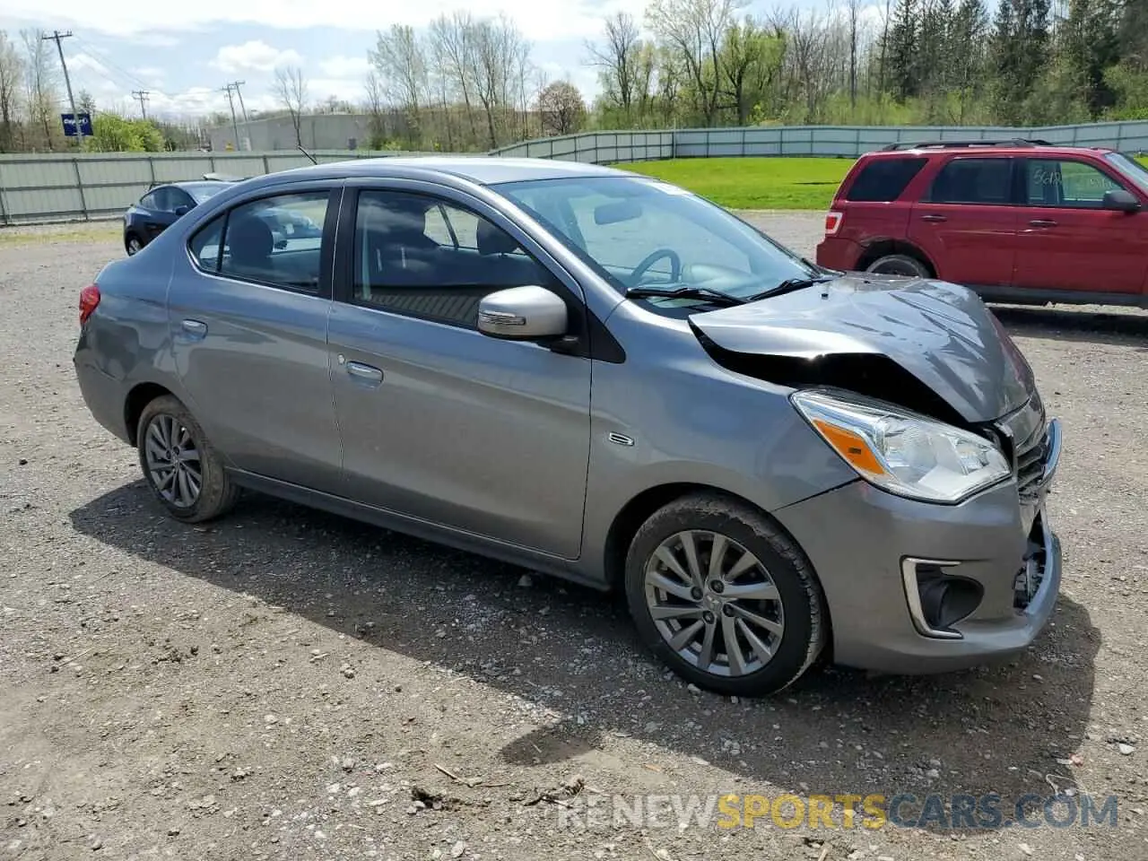 4 Photograph of a damaged car ML32F4FJ8KHF04580 MITSUBISHI MIRAGE 2019