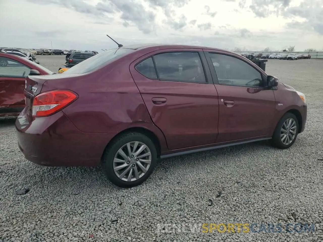 3 Photograph of a damaged car ML32F4FJ8KHF15899 MITSUBISHI MIRAGE 2019