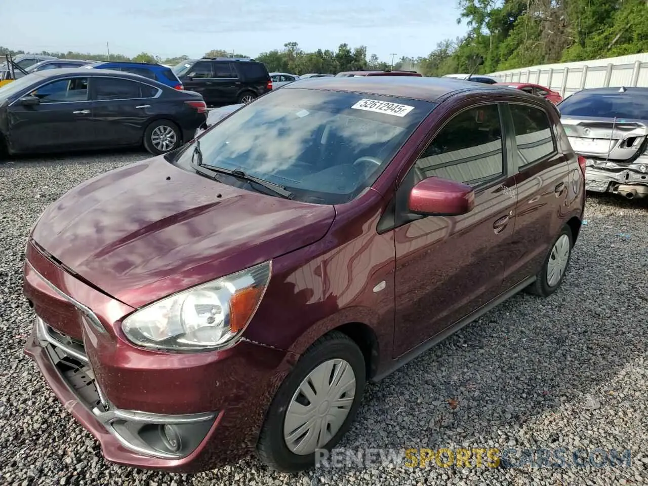 1 Photograph of a damaged car ML32A3HJ1LH009870 MITSUBISHI MIRAGE 2020