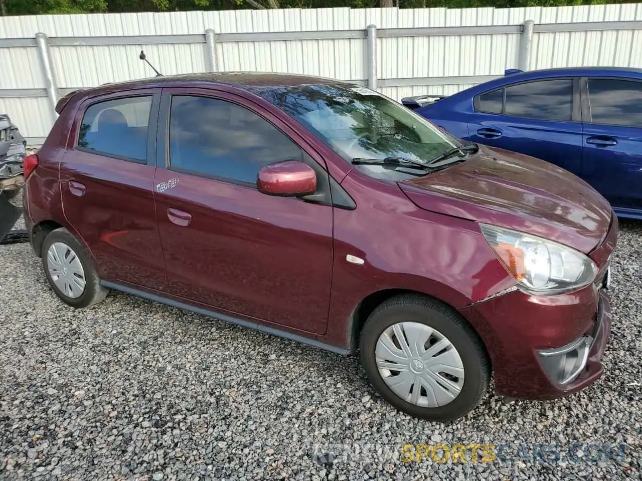 4 Photograph of a damaged car ML32A3HJ1LH009870 MITSUBISHI MIRAGE 2020