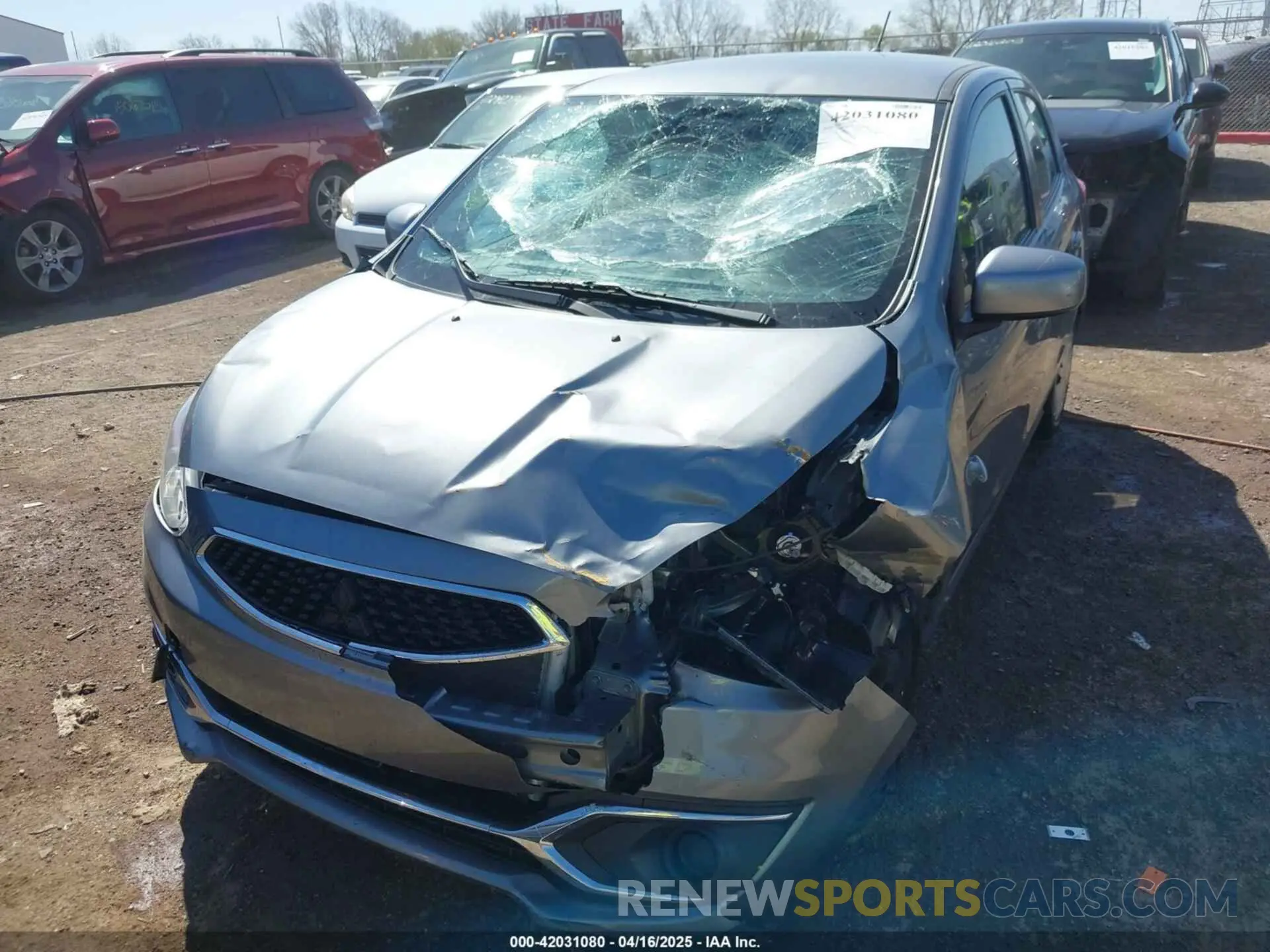 6 Photograph of a damaged car ML32A3HJ2LH010087 MITSUBISHI MIRAGE 2020