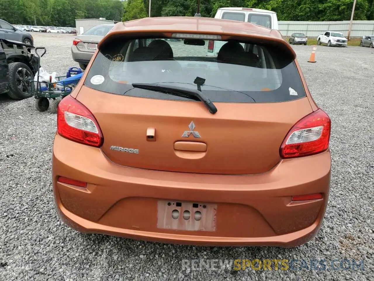 6 Photograph of a damaged car ML32A3HJ3LH004976 MITSUBISHI MIRAGE 2020
