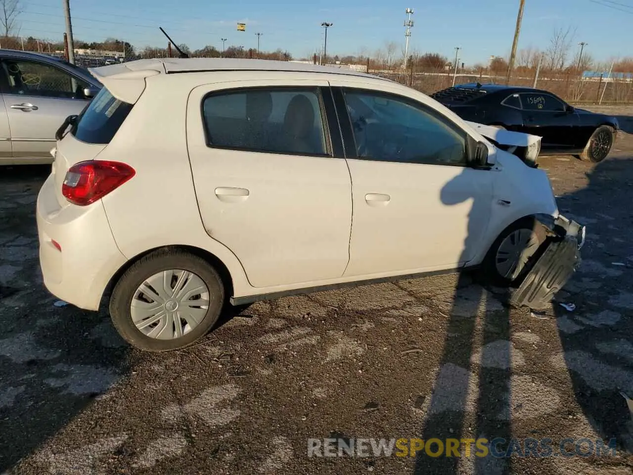 3 Photograph of a damaged car ML32A3HJ4LH001794 MITSUBISHI MIRAGE 2020