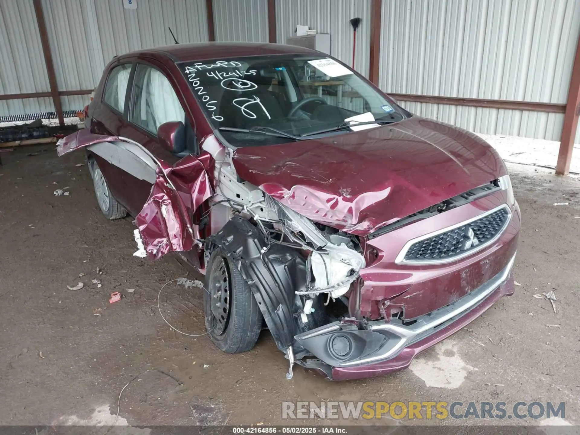 1 Photograph of a damaged car ML32A3HJ4LH010544 MITSUBISHI MIRAGE 2020