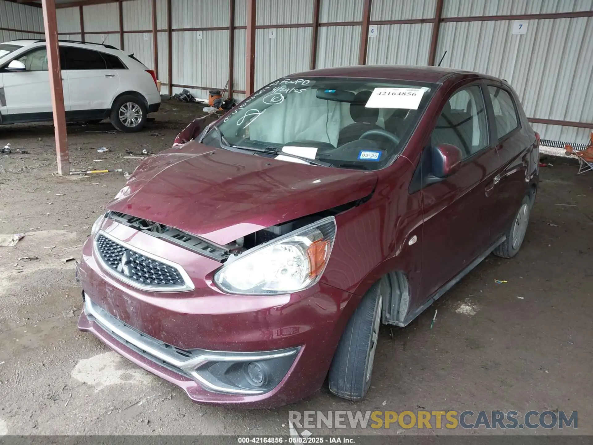 2 Photograph of a damaged car ML32A3HJ4LH010544 MITSUBISHI MIRAGE 2020