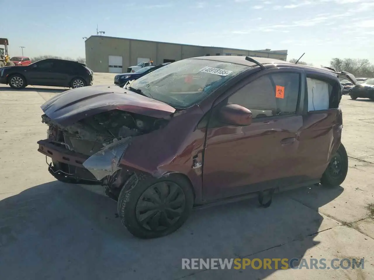 1 Photograph of a damaged car ML32A3HJ5LH000931 MITSUBISHI MIRAGE 2020