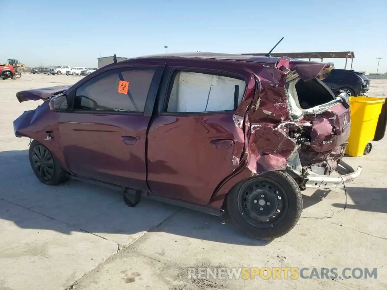 2 Photograph of a damaged car ML32A3HJ5LH000931 MITSUBISHI MIRAGE 2020